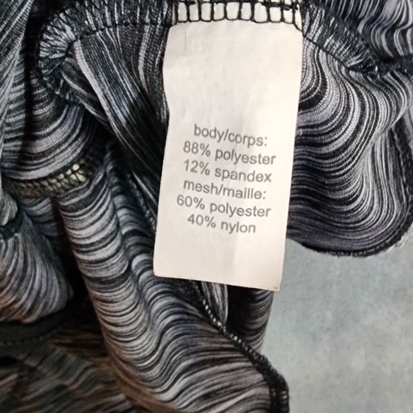 Maurices Zip Up Jacket In‎ Motion Size 1 Heather Gray Black Mesh Lace 16/18 - Picture 6 of 7